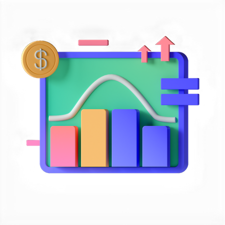 Finance Analytics  3D Icon