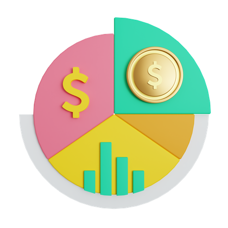 Finance chart  3D Illustration