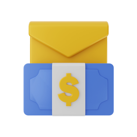 Finance Email  3D Illustration