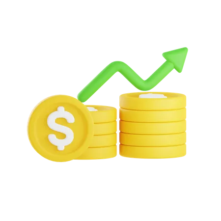 Finance Profit  3D Illustration