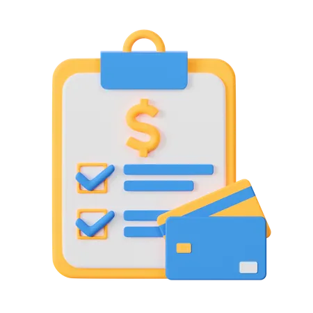 Finance Records  3D Icon