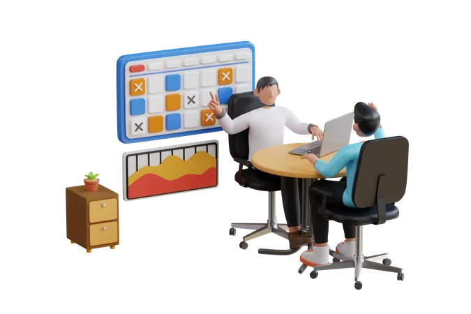 Financial advisor  3D Illustration