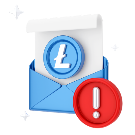 Financial Alert Email  3D Icon