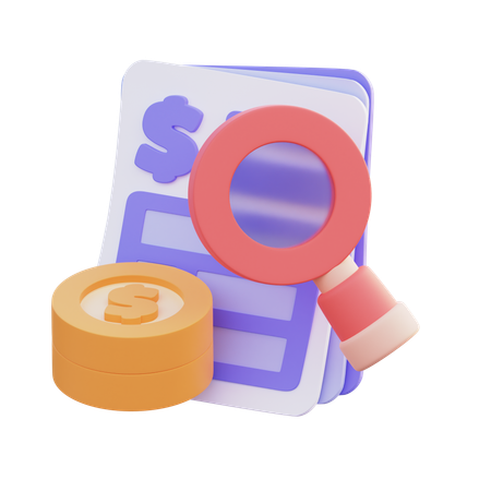 Financial Analysis  3D Icon