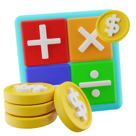 Financial Calculation  3D Icon