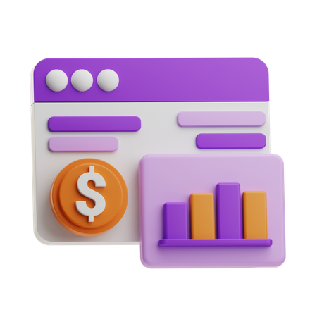 Financial Database  3D Icon