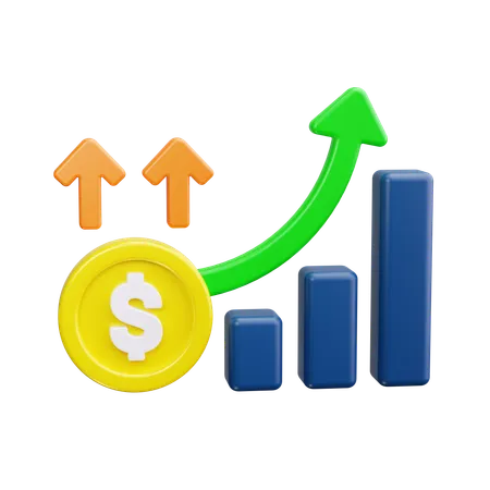 Financial Growth  3D Icon