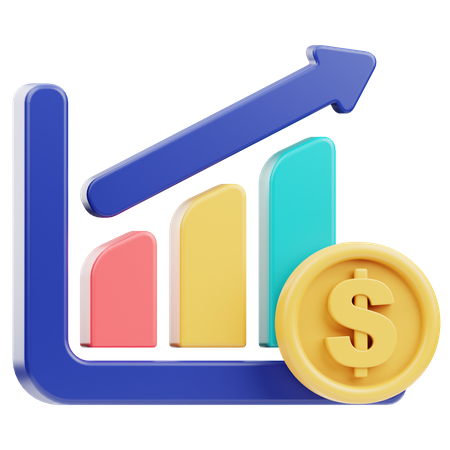 Financial Growth  3D Icon