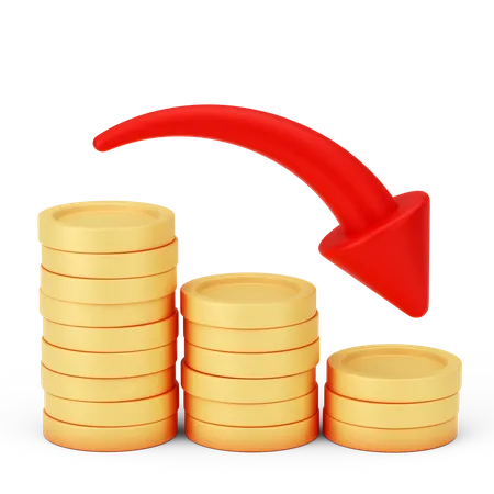 Financial Loss  3D Icon