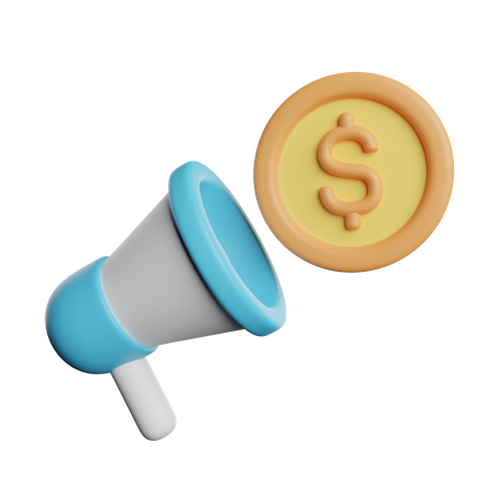 Financial Marketing  3D Icon