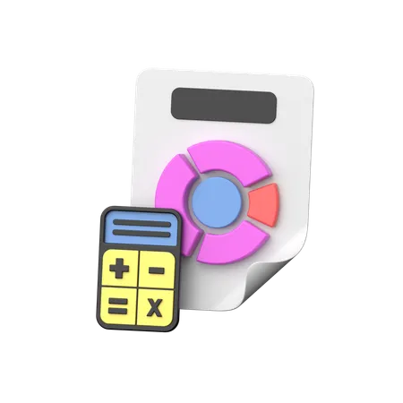 Financial Report  3D Icon