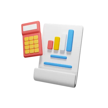 Financial Report  3D Icon