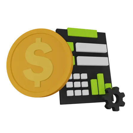 Financial Report  3D Icon