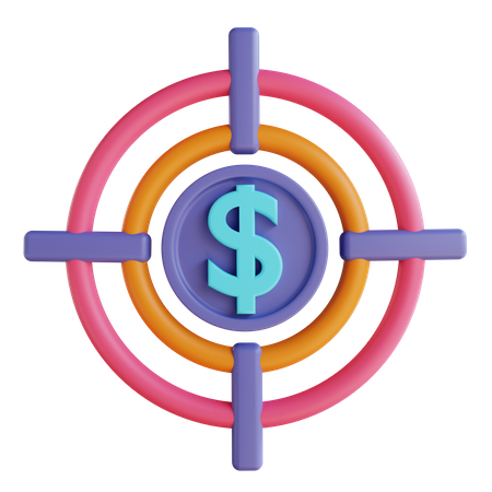 Financial Target  3D Illustration