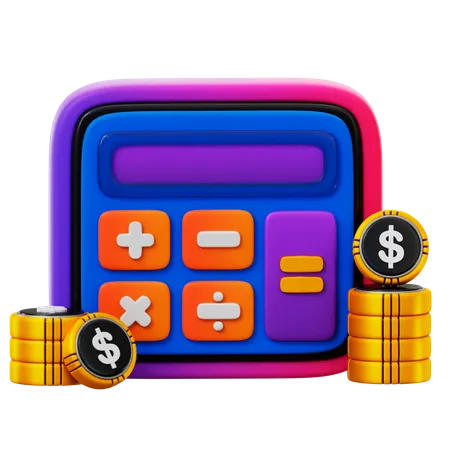 Finanzrechner  3D Icon