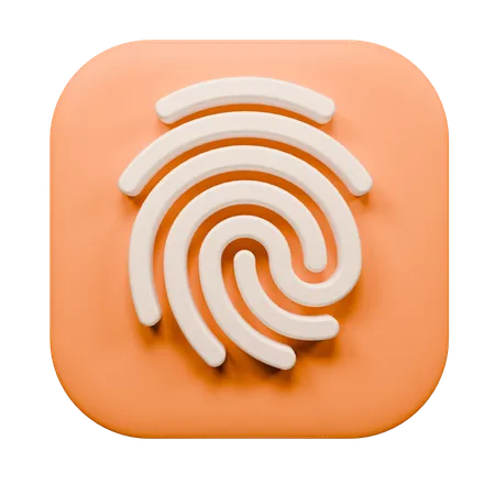 Finger Print  3D Icon