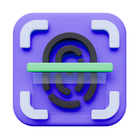 Fingerabdruck  3D Icon