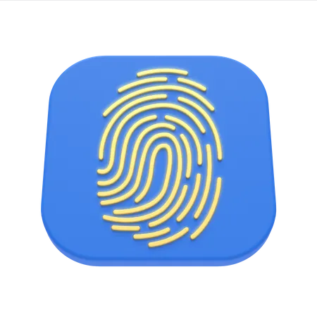 Fingerprint  3D Icon