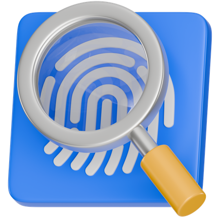 Fingerprint Investigation  3D Icon