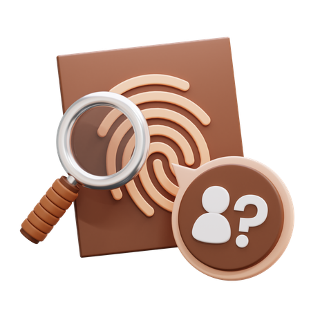 Fingerprint investigation  3D Icon