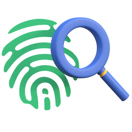 Fingerprint Investigation  3D Icon