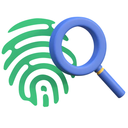 Fingerprint Investigation  3D Icon