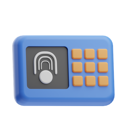 Fingerprint Lock  3D Icon