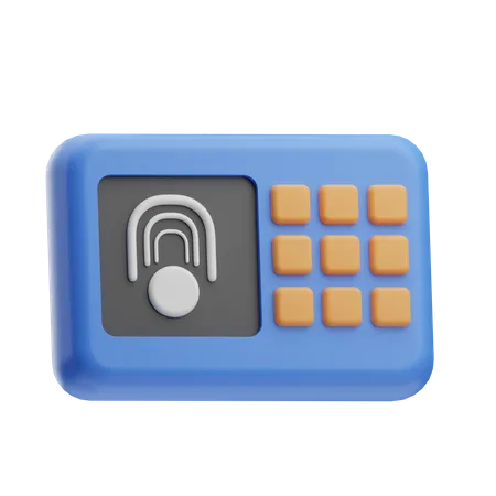 Fingerprint Lock  3D Icon