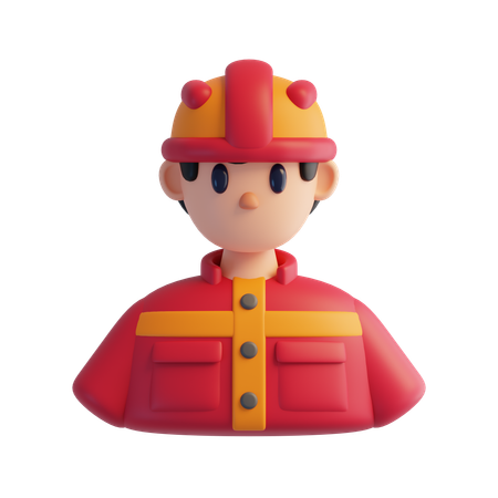 Fireman  3D Icon