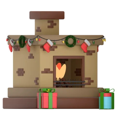 Fireplace  3D Icon