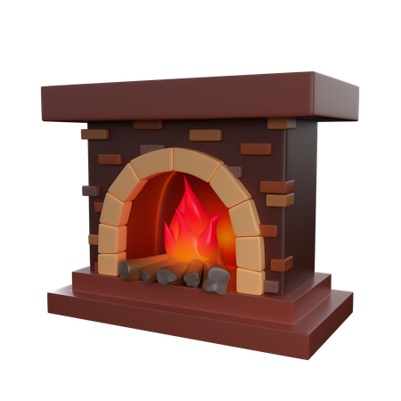 Fireplace  3D Icon