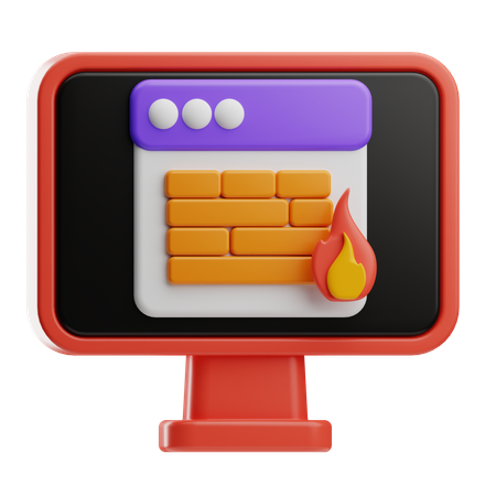 Firewall  3D Icon