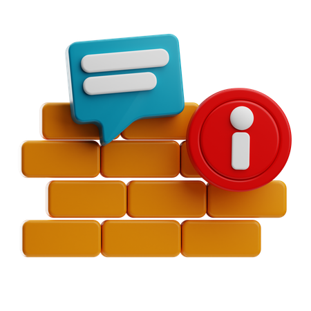 Firewall  3D Icon