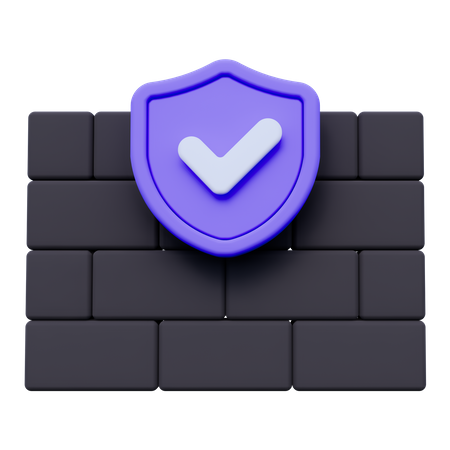 Firewall  3D Icon