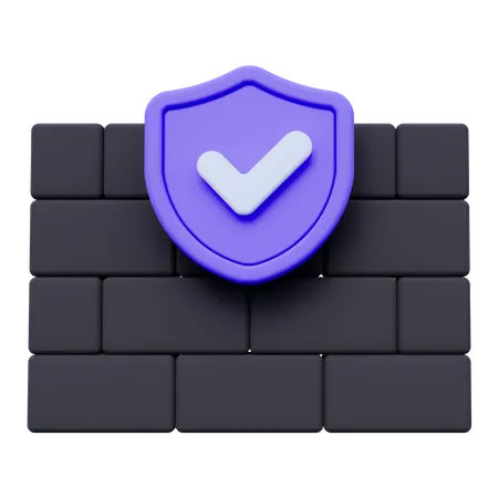 Firewall  3D Icon