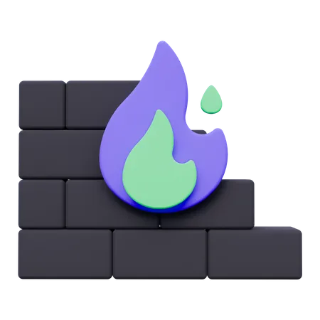 Firewall  3D Icon