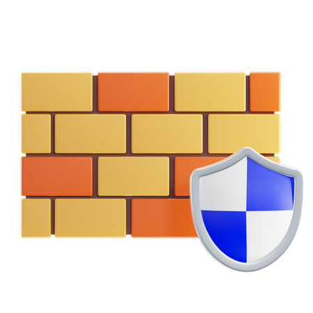 Firewallschutz  3D Icon