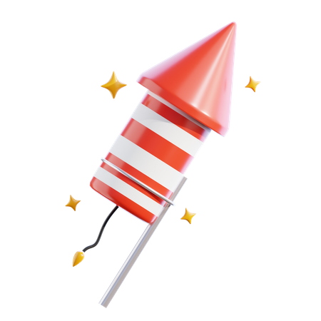 Firework rocket  3D Icon