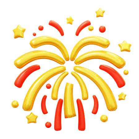 Fireworks  3D Icon