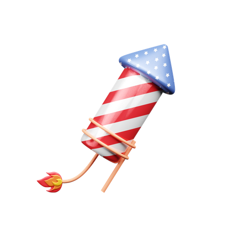 Fireworks rocket  3D Icon