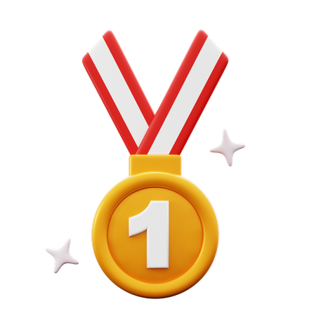 First Place Medal  3D Icon