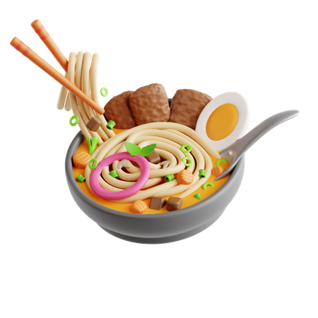 Fish Noodle Soup  3D Icon