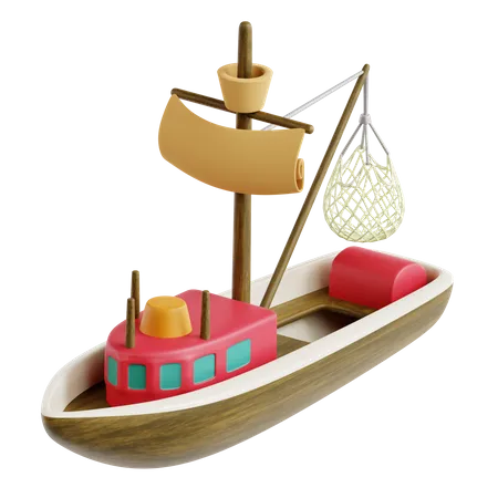 Fishing Boat  3D Icon