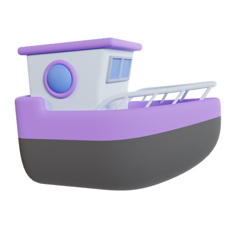 Fishing Boat  3D Icon