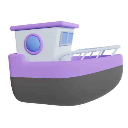 Fishing Boat  3D Icon