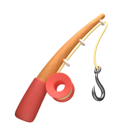 Fishing Rod  3D Icon