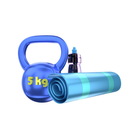 Fitness Equipment  3D Illustration