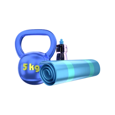 Fitness Equipment  3D Illustration