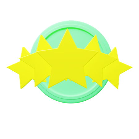 Five Star Rating  3D Icon