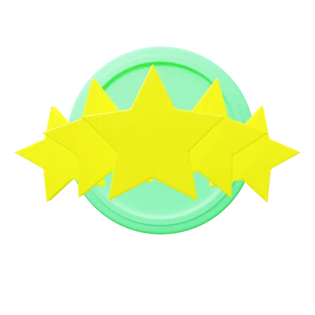 Five Star Rating  3D Icon